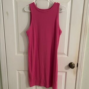 A New Day Vibrant Pink Sleeveless Mini Dress